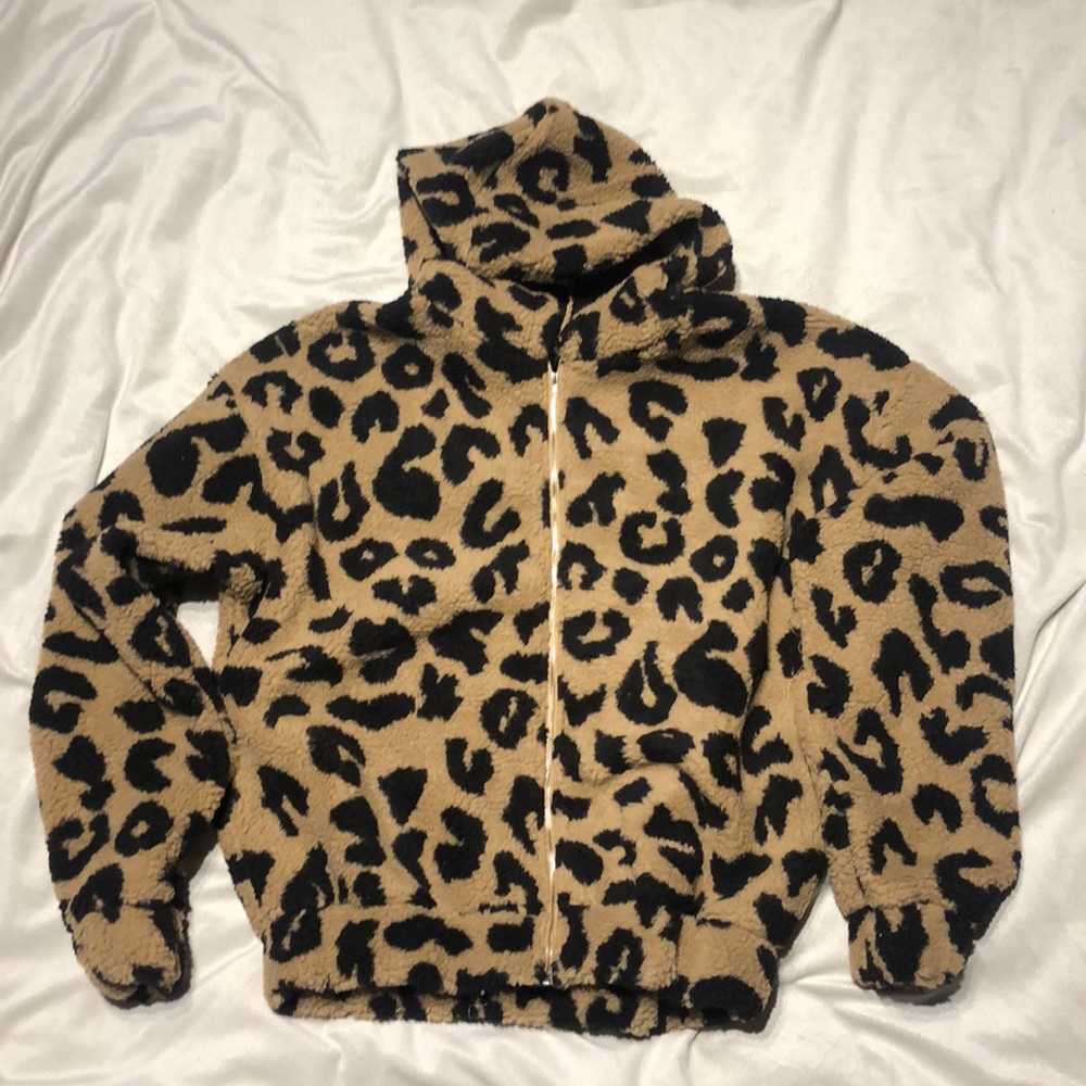Leopard Teddy coat
